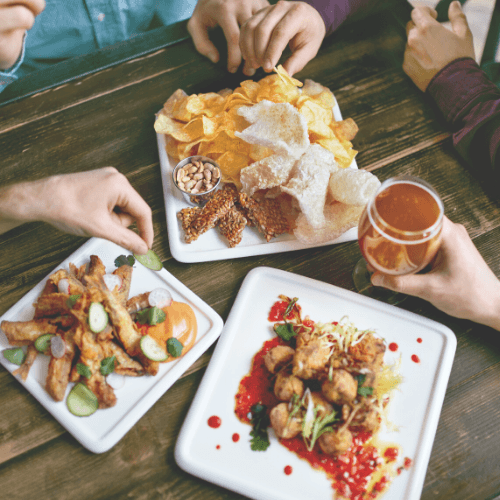 food and drink at Manchester lounges 